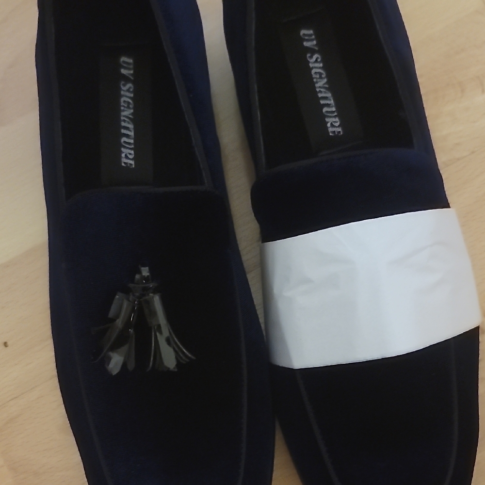 Signature Blue Slip-On Loafers with velvet upperand leather lining Brand New.